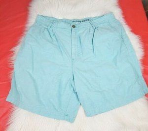 Saddlebread blue mens lightweight shorts size 36 100% cotton